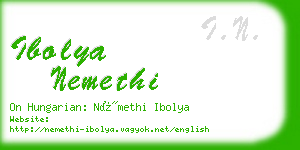 ibolya nemethi business card